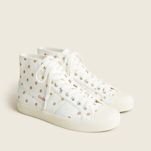 Gola® Coaster high-top sneakers in polka dot